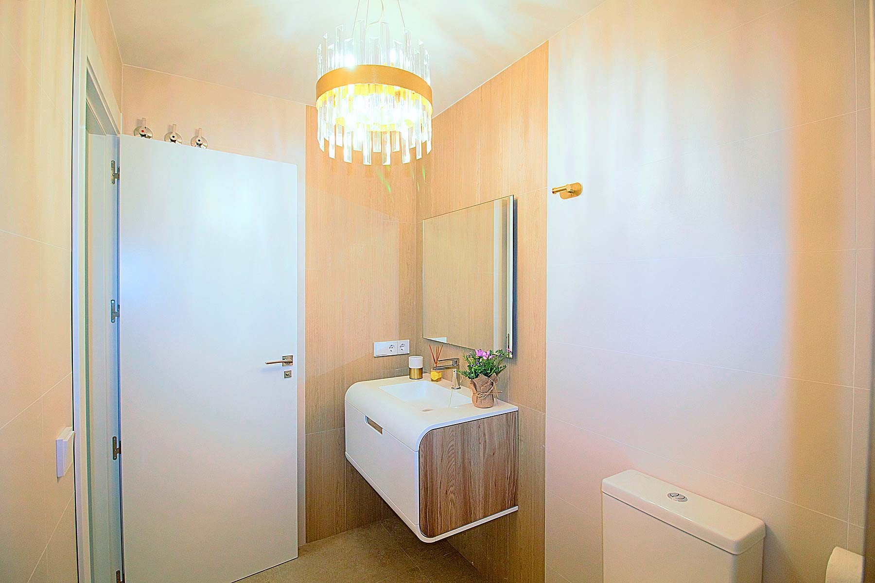 Pool area in apartment for sale in Santa Pola