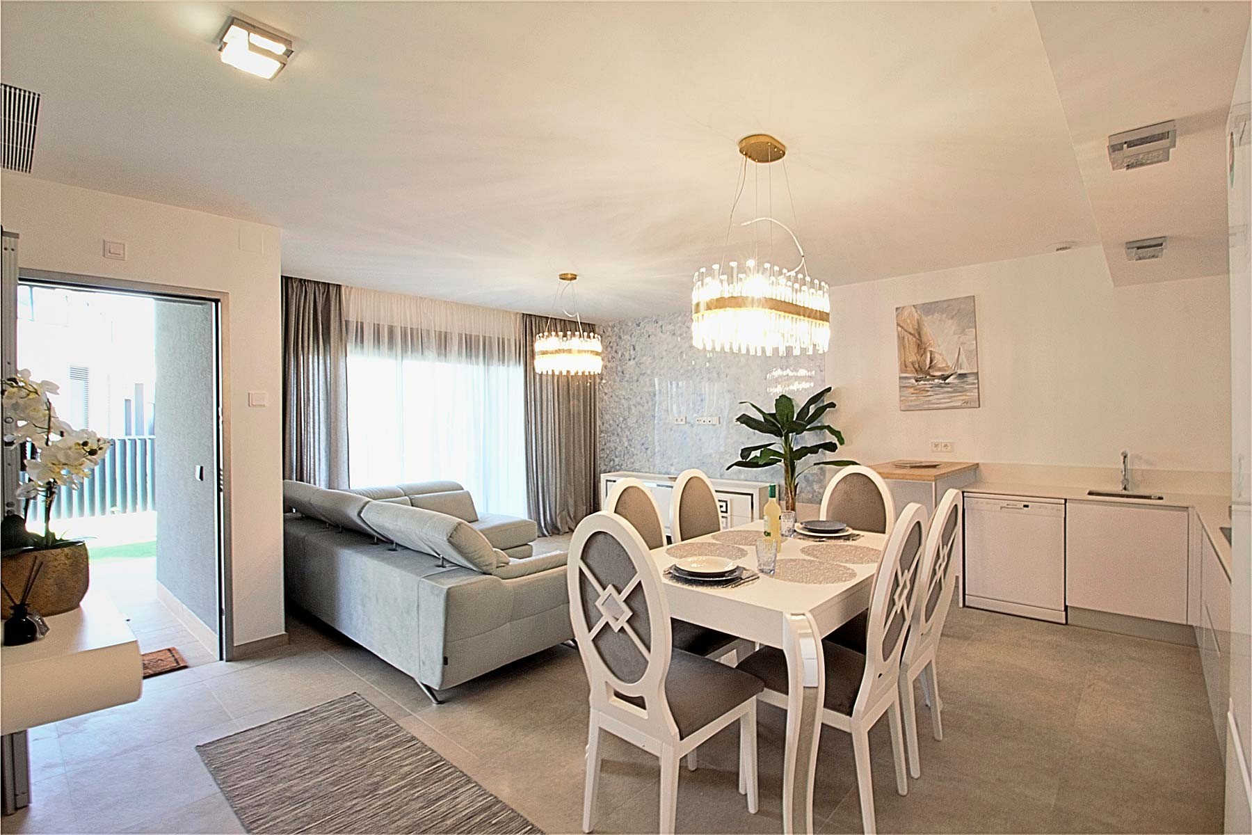 Garden in apartment for sale in Santa Pola