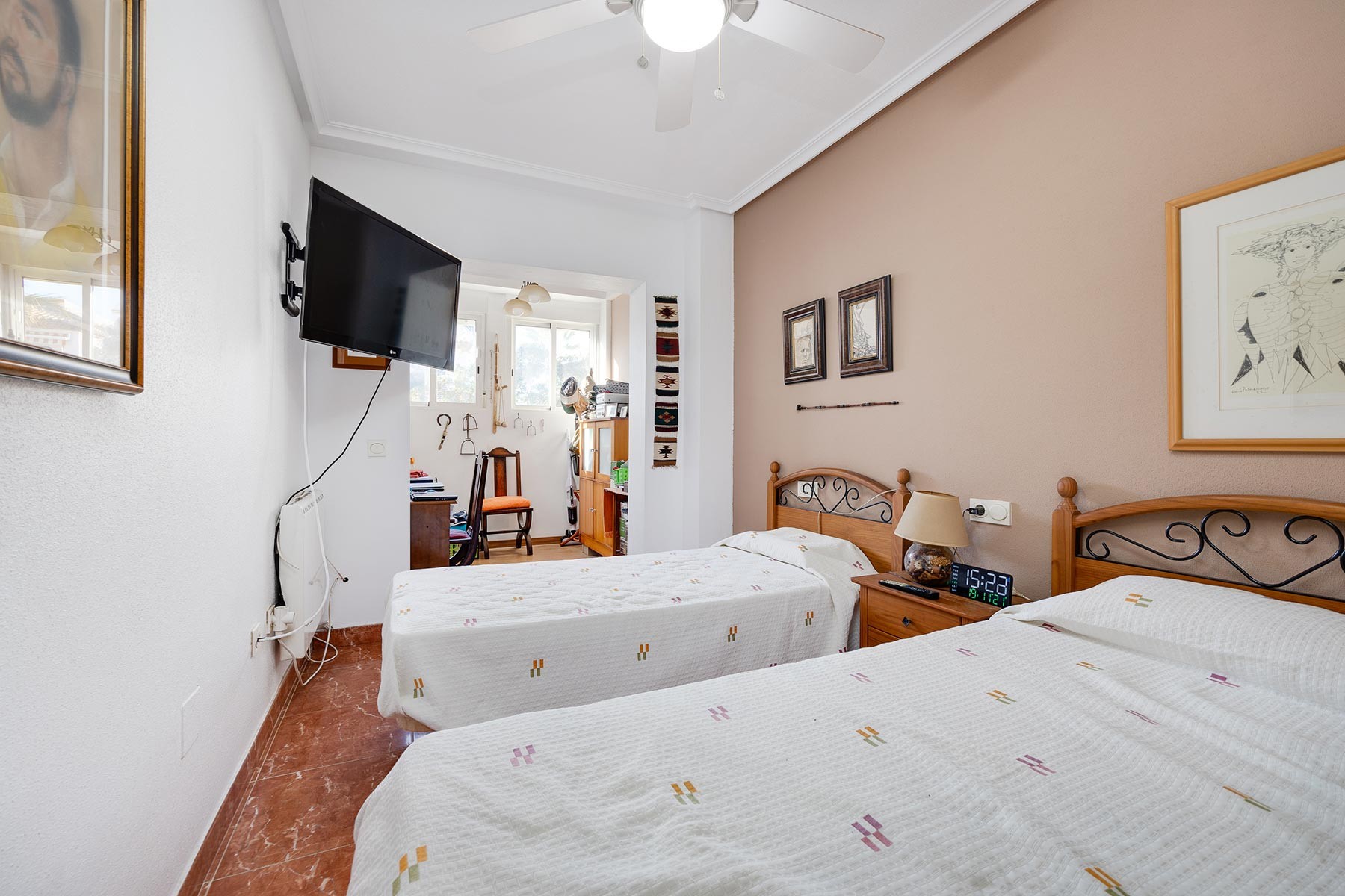 Pool area in villa for sale in Orihuela Costa