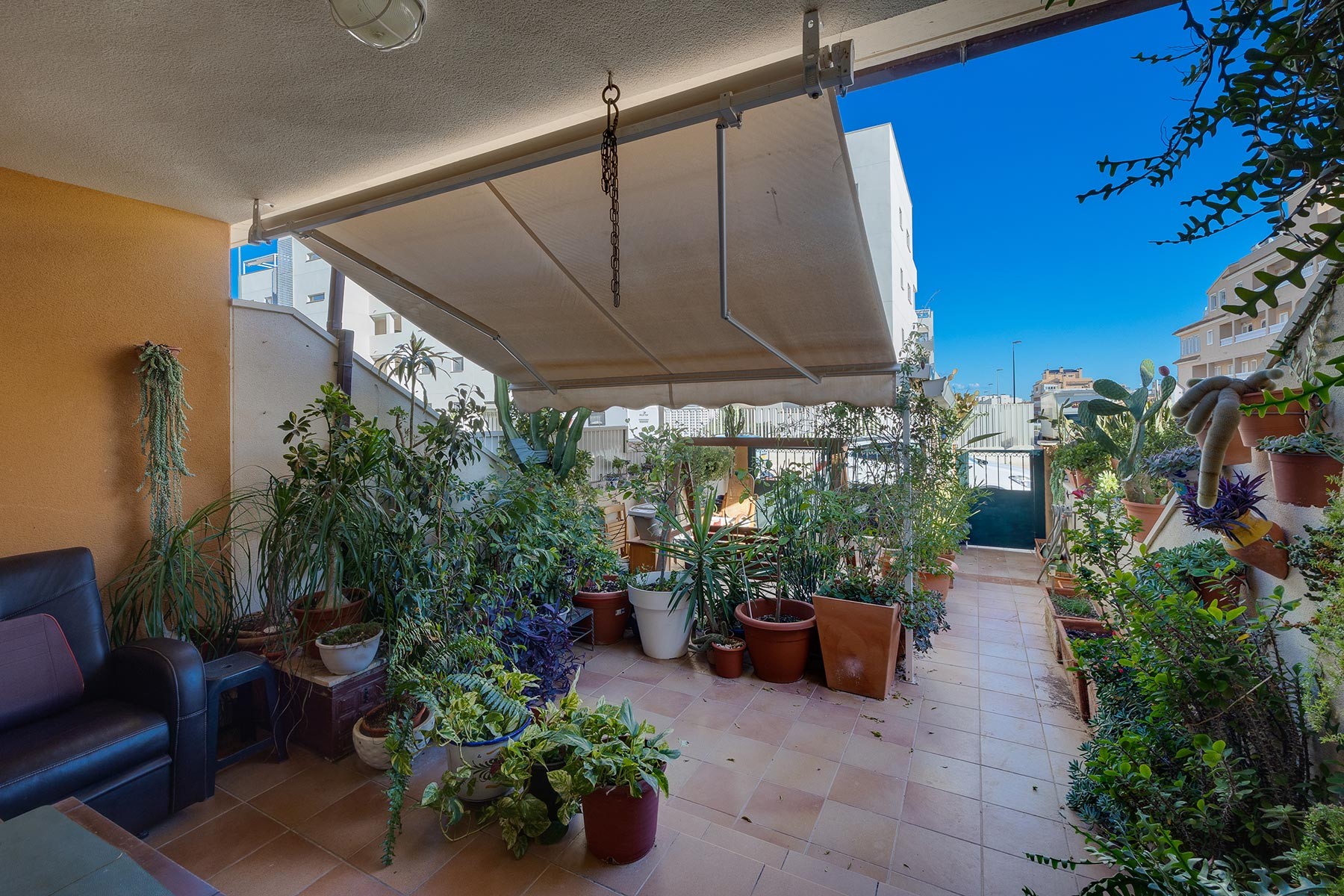 Pool area in villa for sale in Orihuela Costa