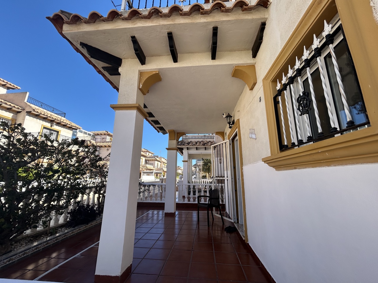 Pool area in terraced for sale in Cabo Roig