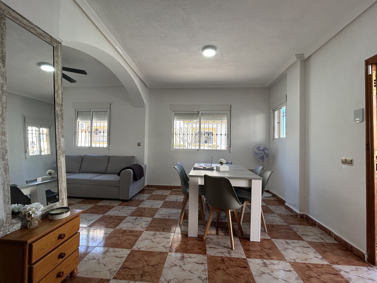 Dining area in terraced for sale in Cabo Roig