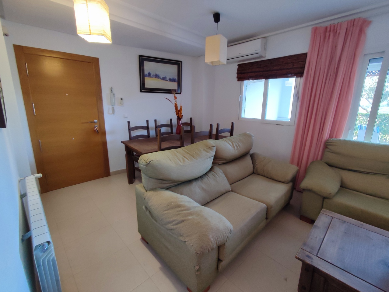 Garden in apartment for sale in Hacienda Riquelme Golf Resort