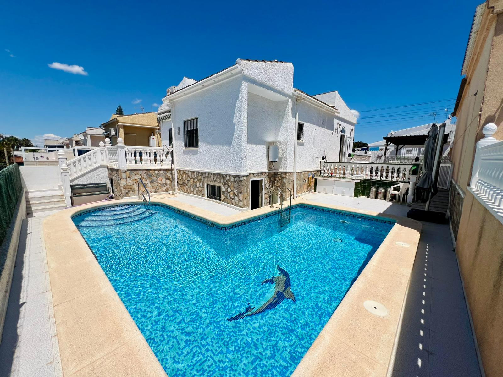Pool area in terraced for sale in Torrevieja