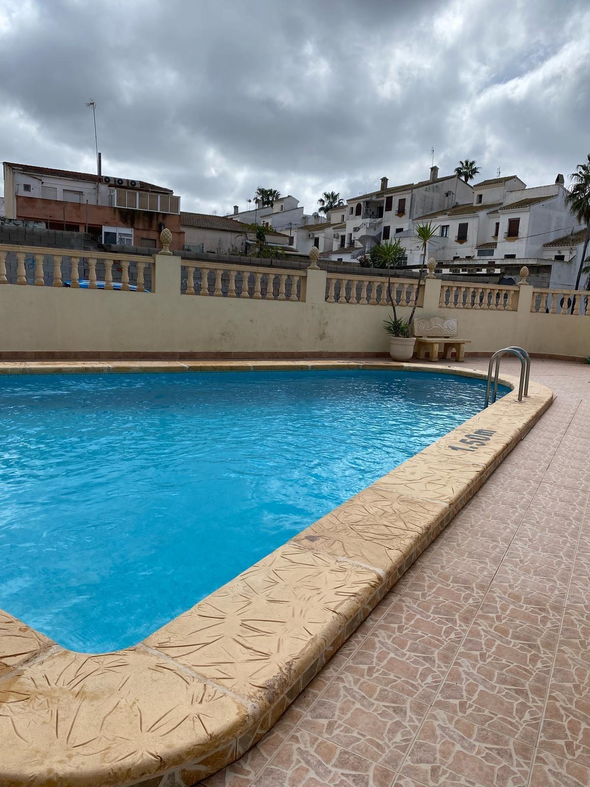 Pool area in apartment for sale in San Miguel de Salinas