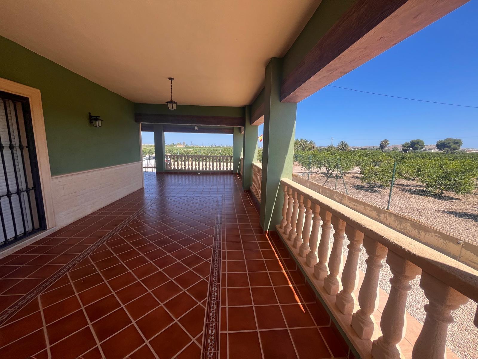 Pool area in finca for sale in Daya Nueva