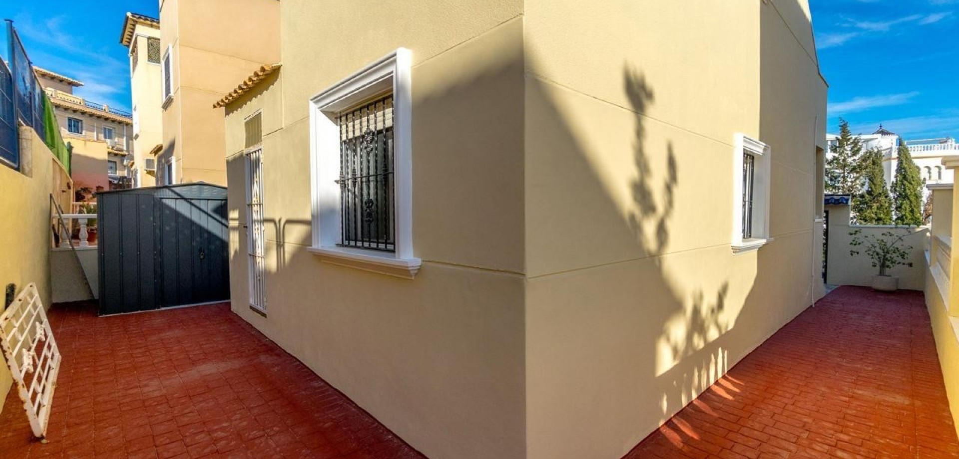 Pool area in villa for sale in Orihuela Costa