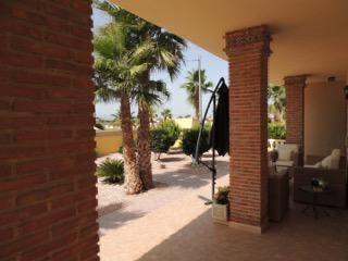 Pool area in villa for sale in Catral