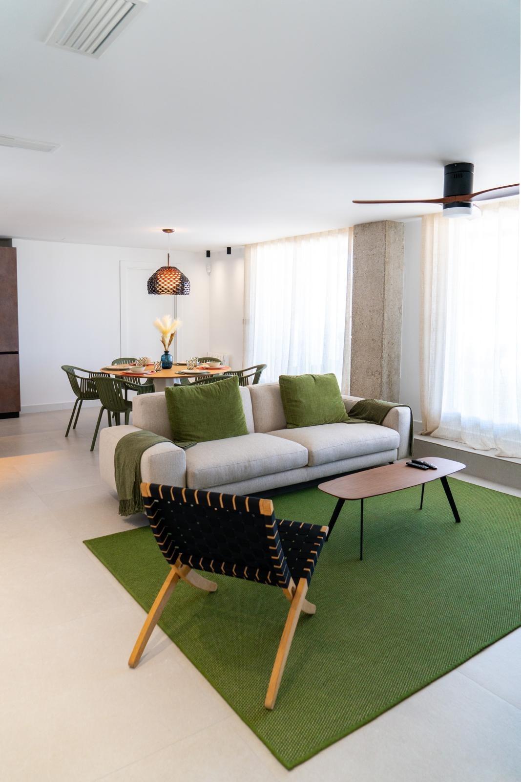 Living room in penthouse for sale in Orihuela Costa