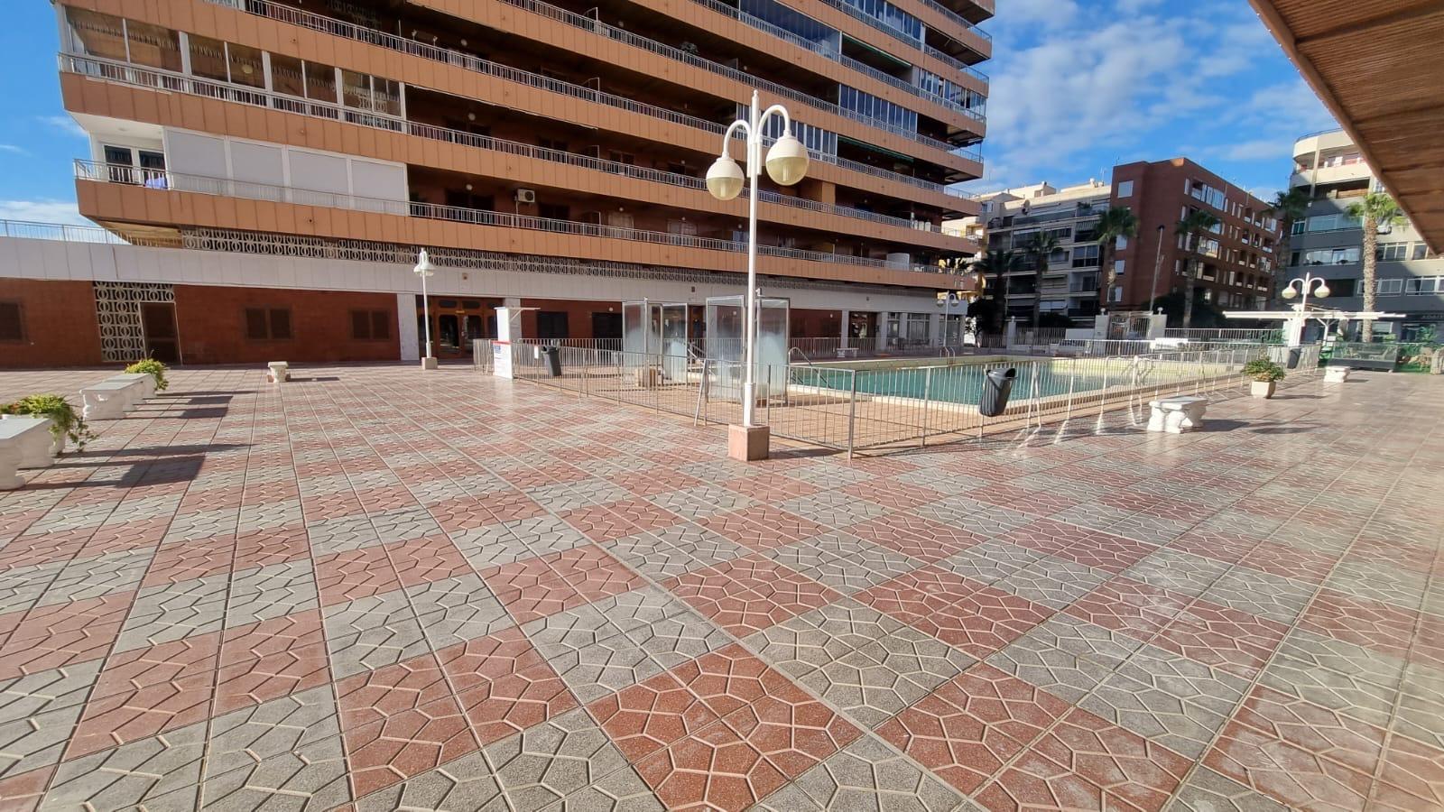 Pool area in penthouse for sale in Torrevieja