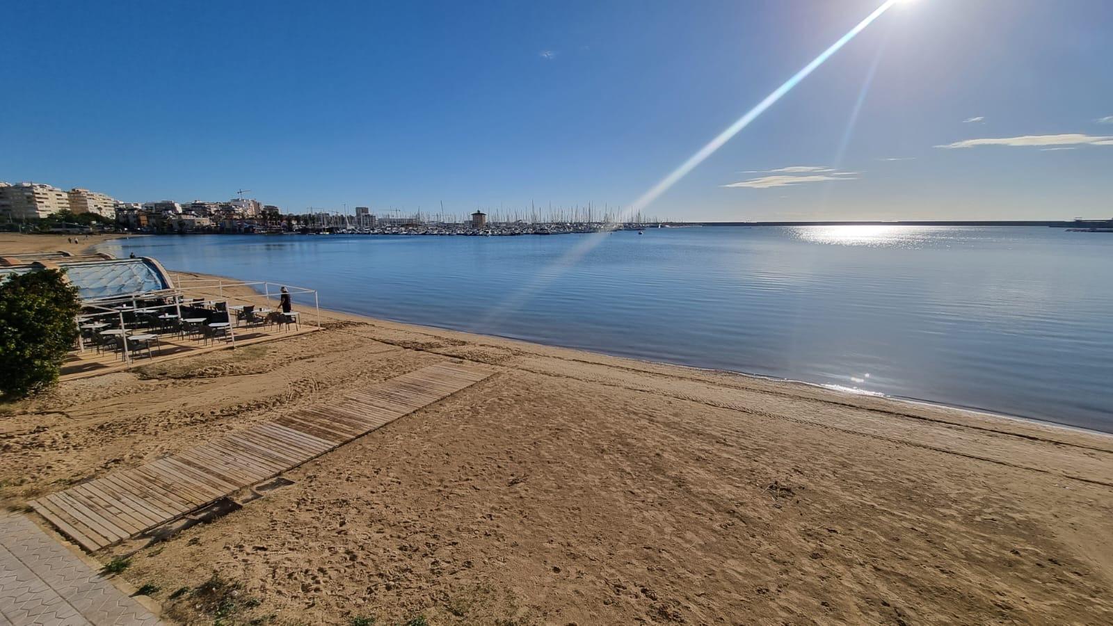 Pool area in penthouse for sale in Torrevieja