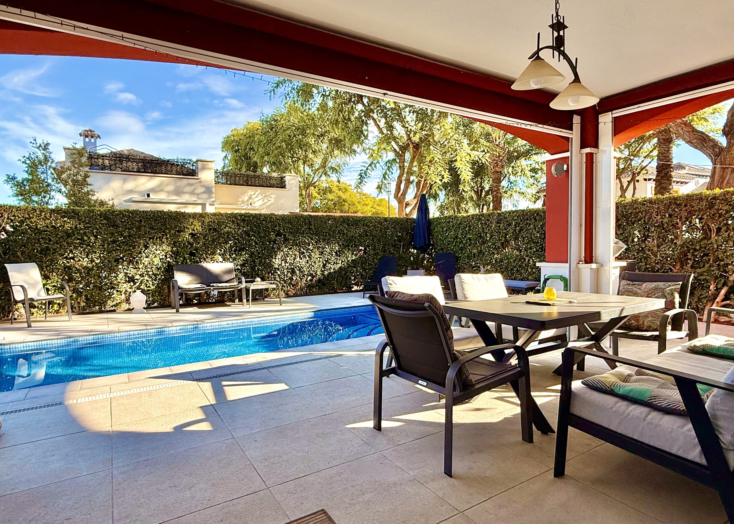 Dining area in villa for sale in Mar Menor Golf Resort