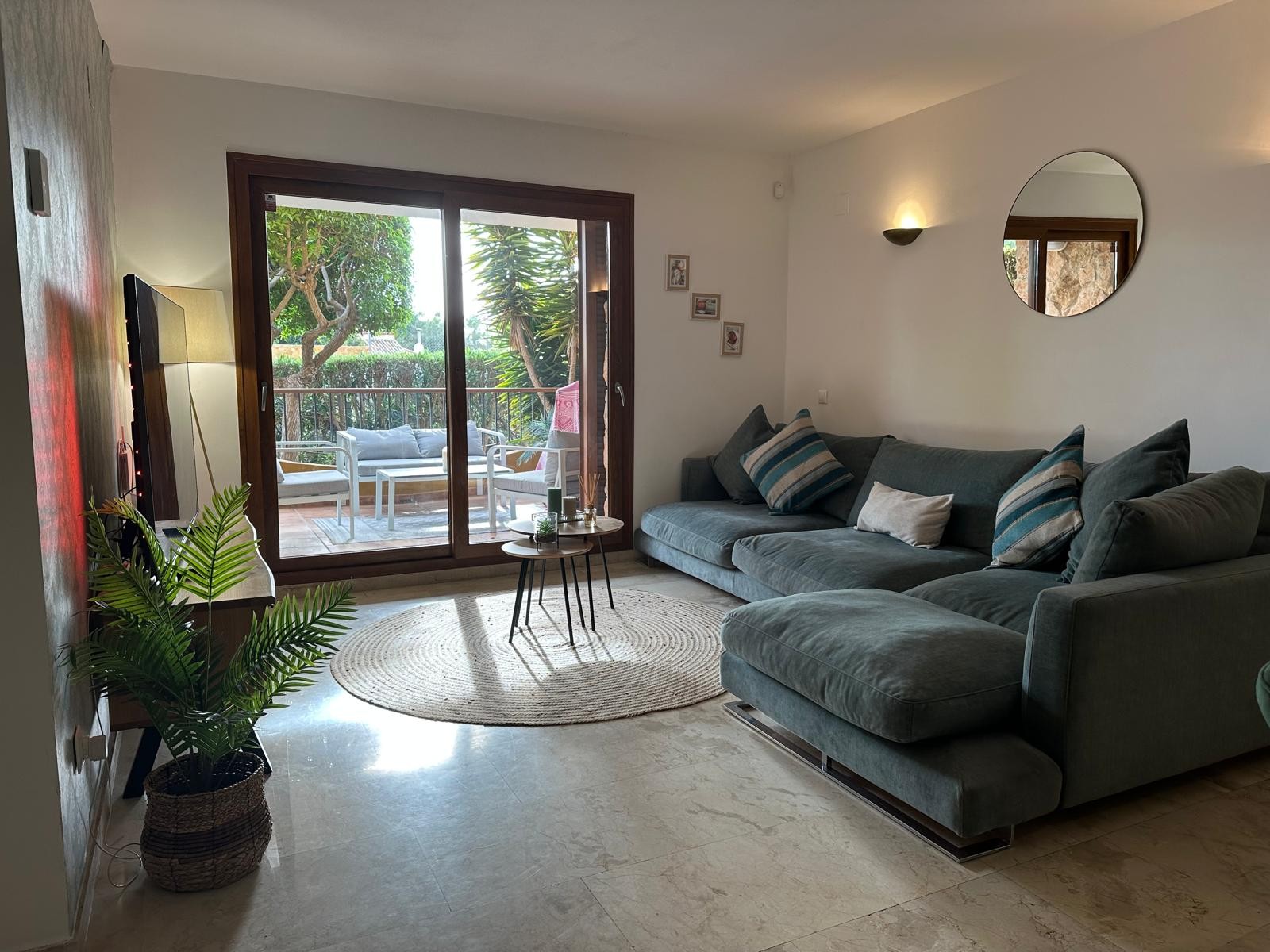 Terrace in apartment for sale in Punta Prima
