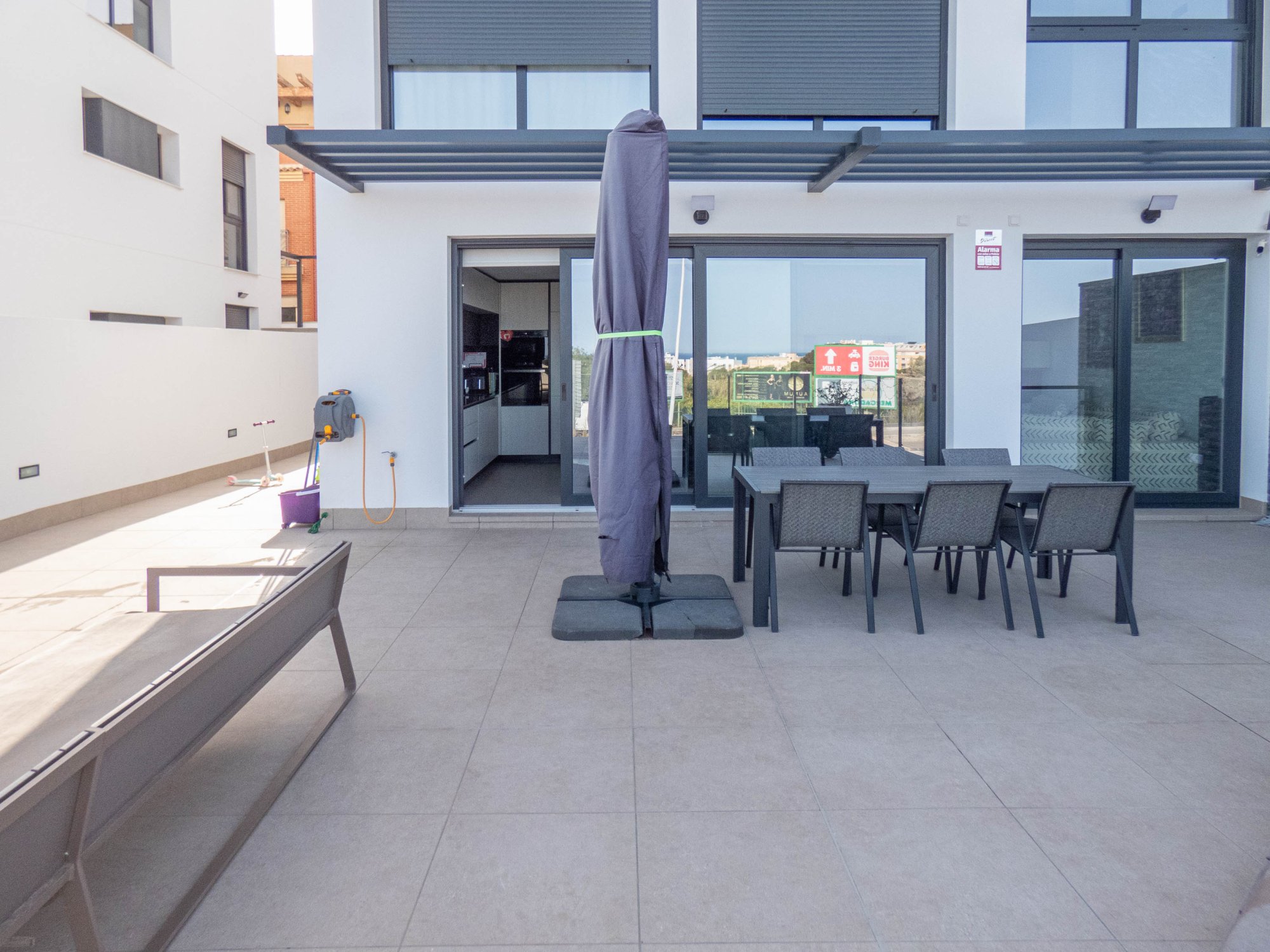 Pool area in apartment for sale in Guardamar del Segura
