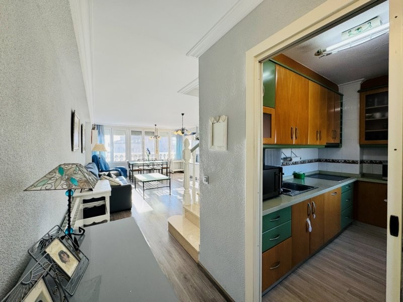 Master bedroom in penthouse for sale in La Mata