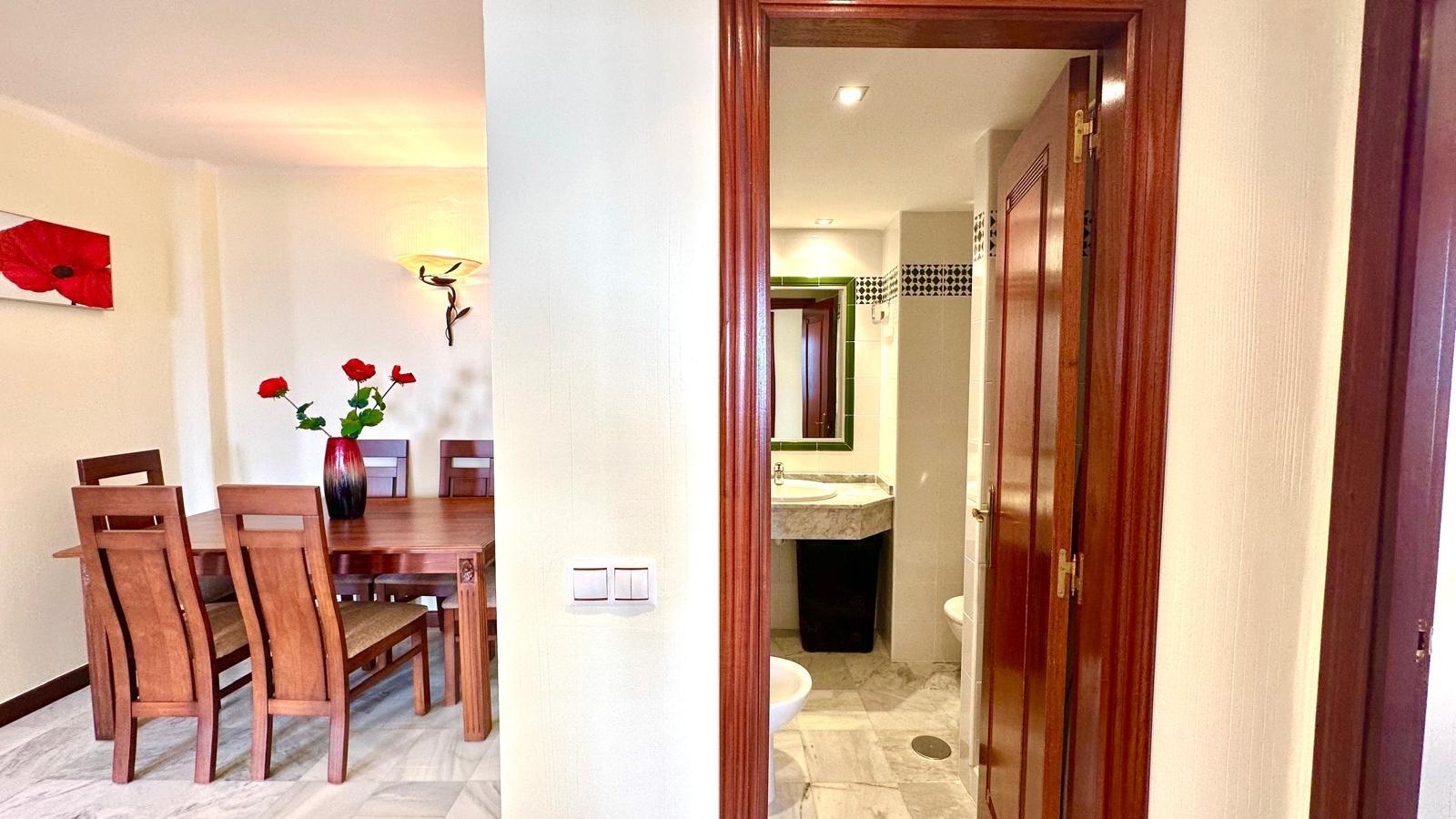 Pool area in apartment for sale in Torrevieja