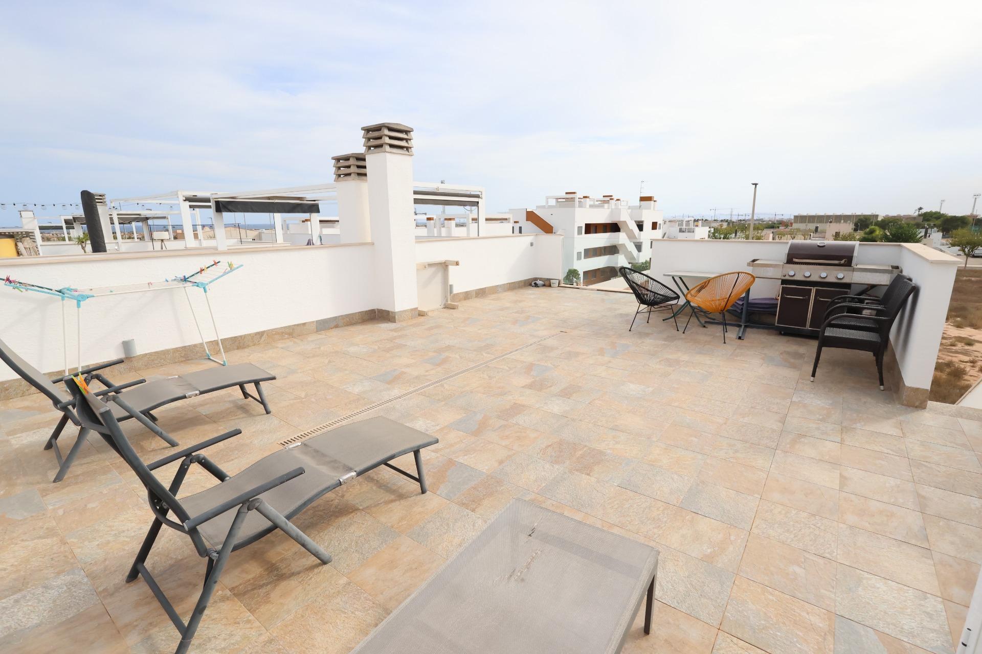Pool area in bungalow for sale in Pilar de La Horadada