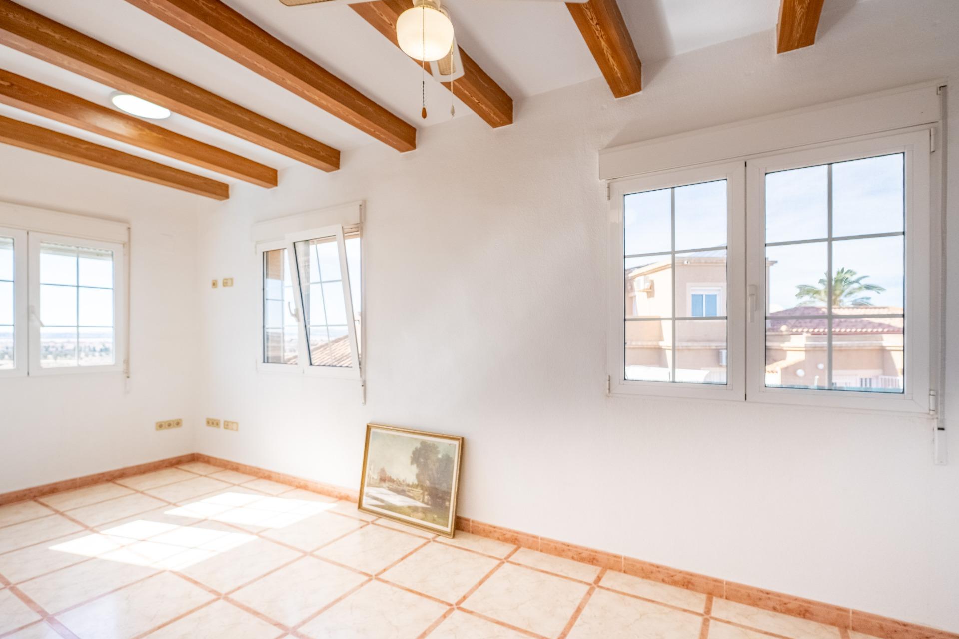 Pool area in villa for sale in Torrevieja