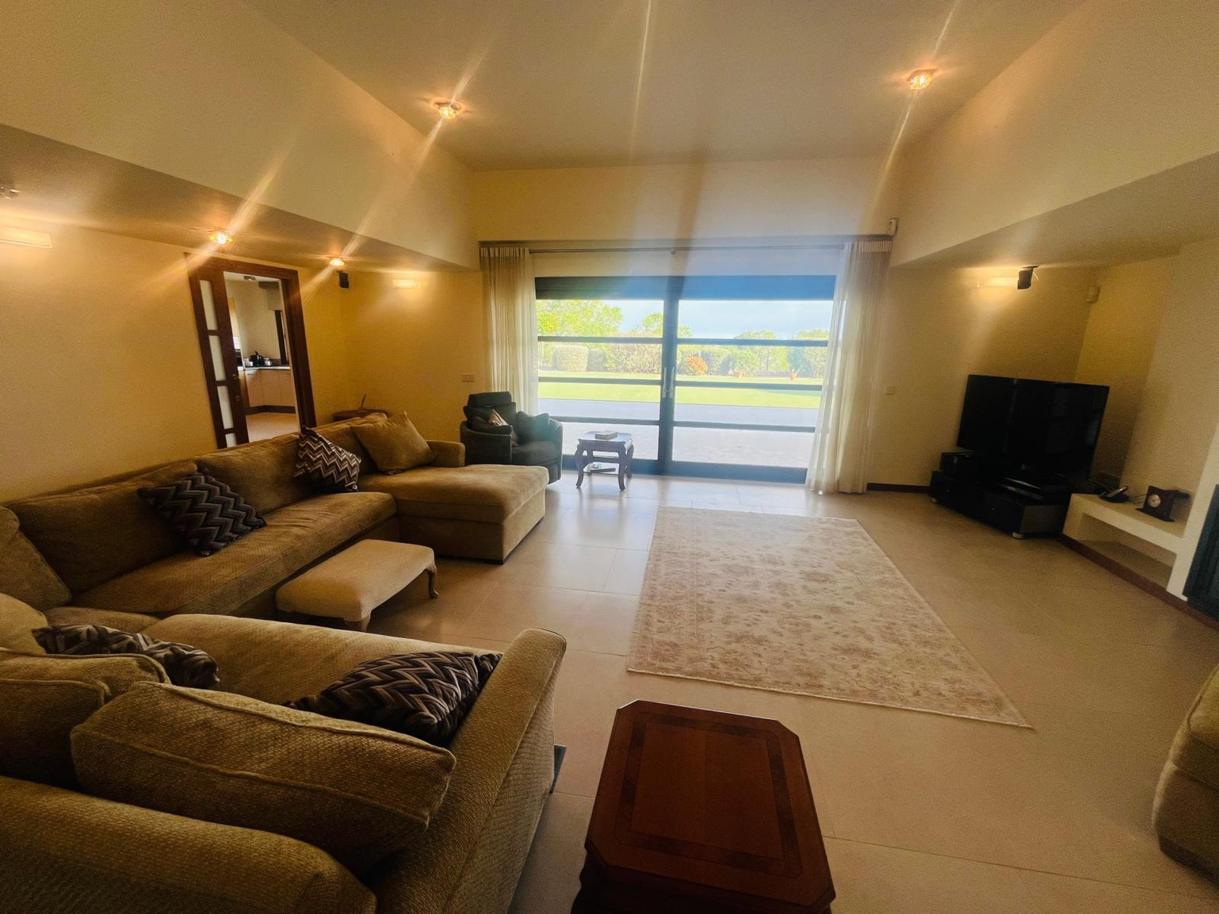 An exceptional detached villa set on an elevated frontline golf plot with breathtaking views across