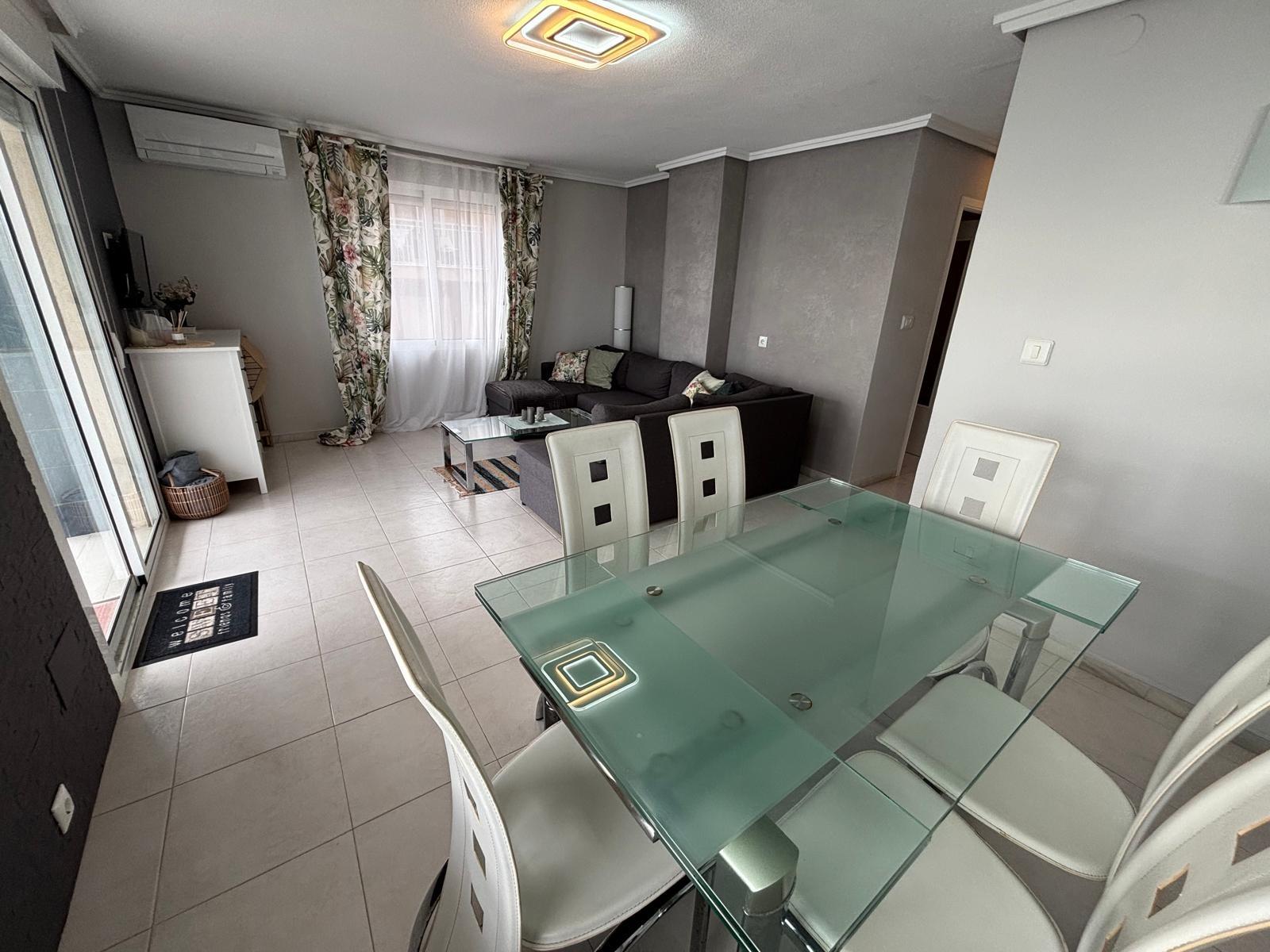 Pool area in apartment for sale in Torrevieja