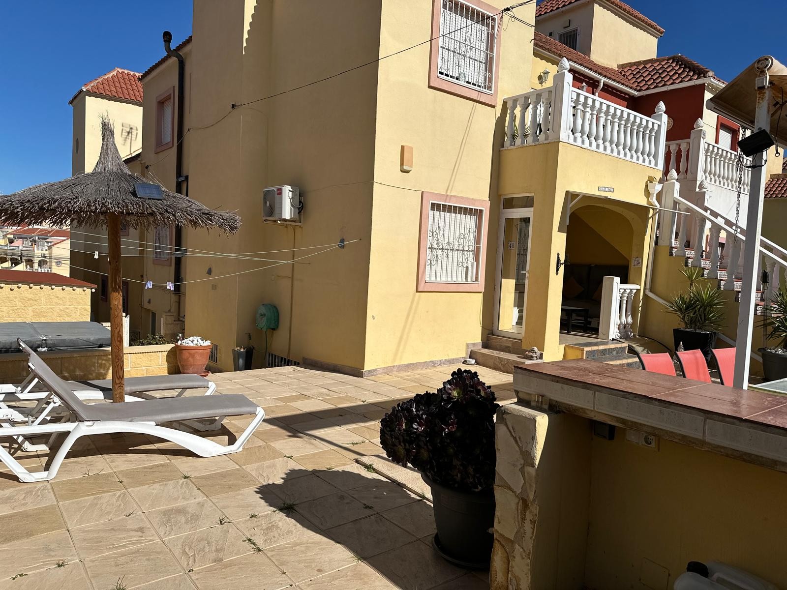 Pool area in apartment for sale in San Miguel de Salinas