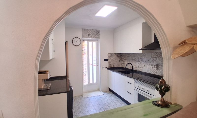 Pool area in duplex for sale in Torrevieja