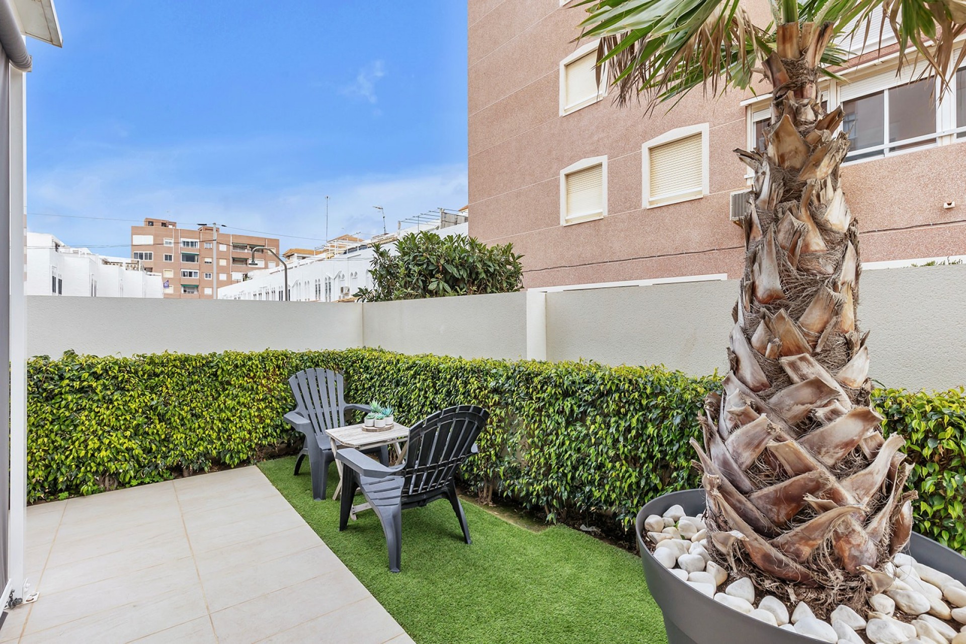 Pool area in apartment for sale in Torrevieja