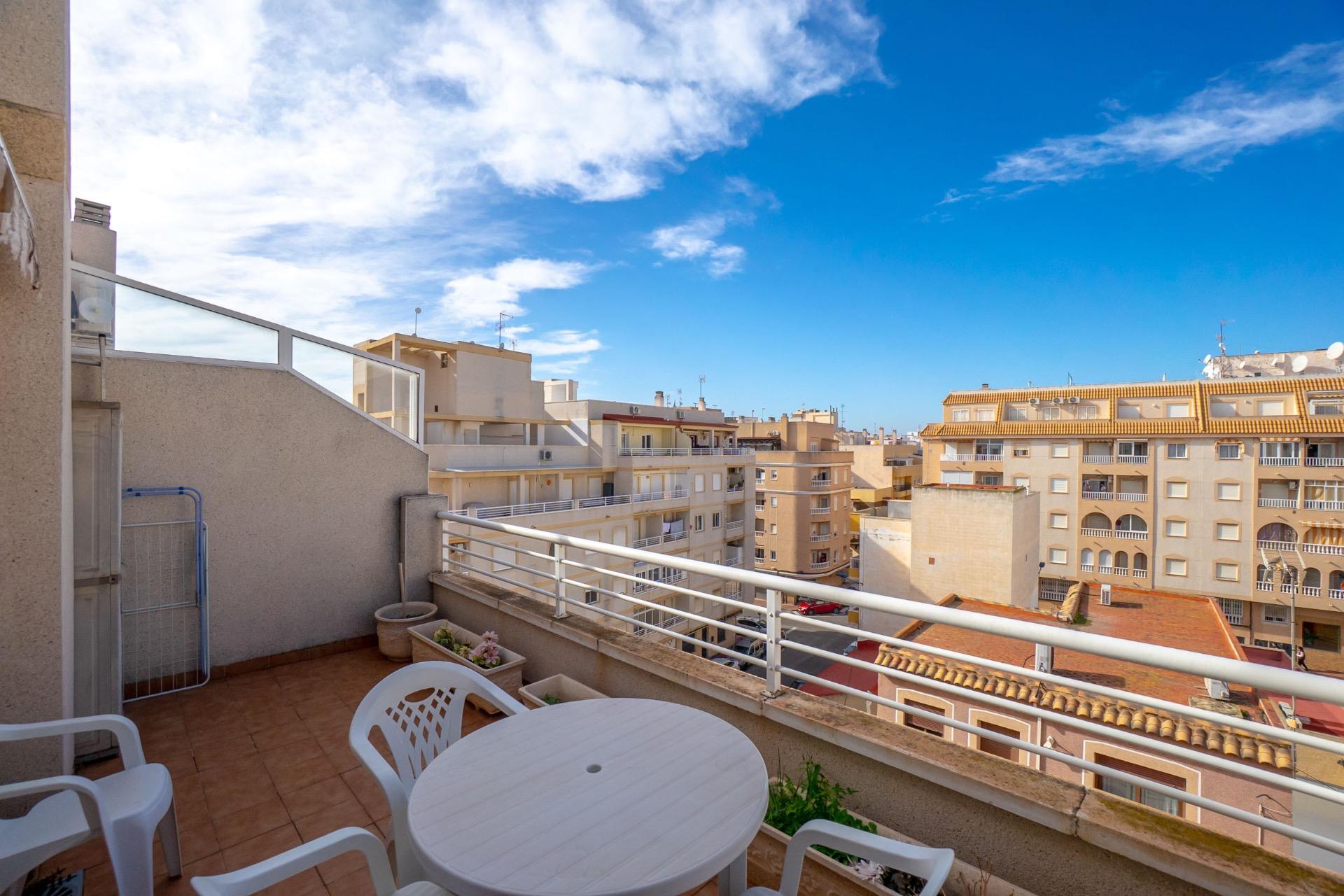 Master bedroom in penthouse for sale in Torrevieja