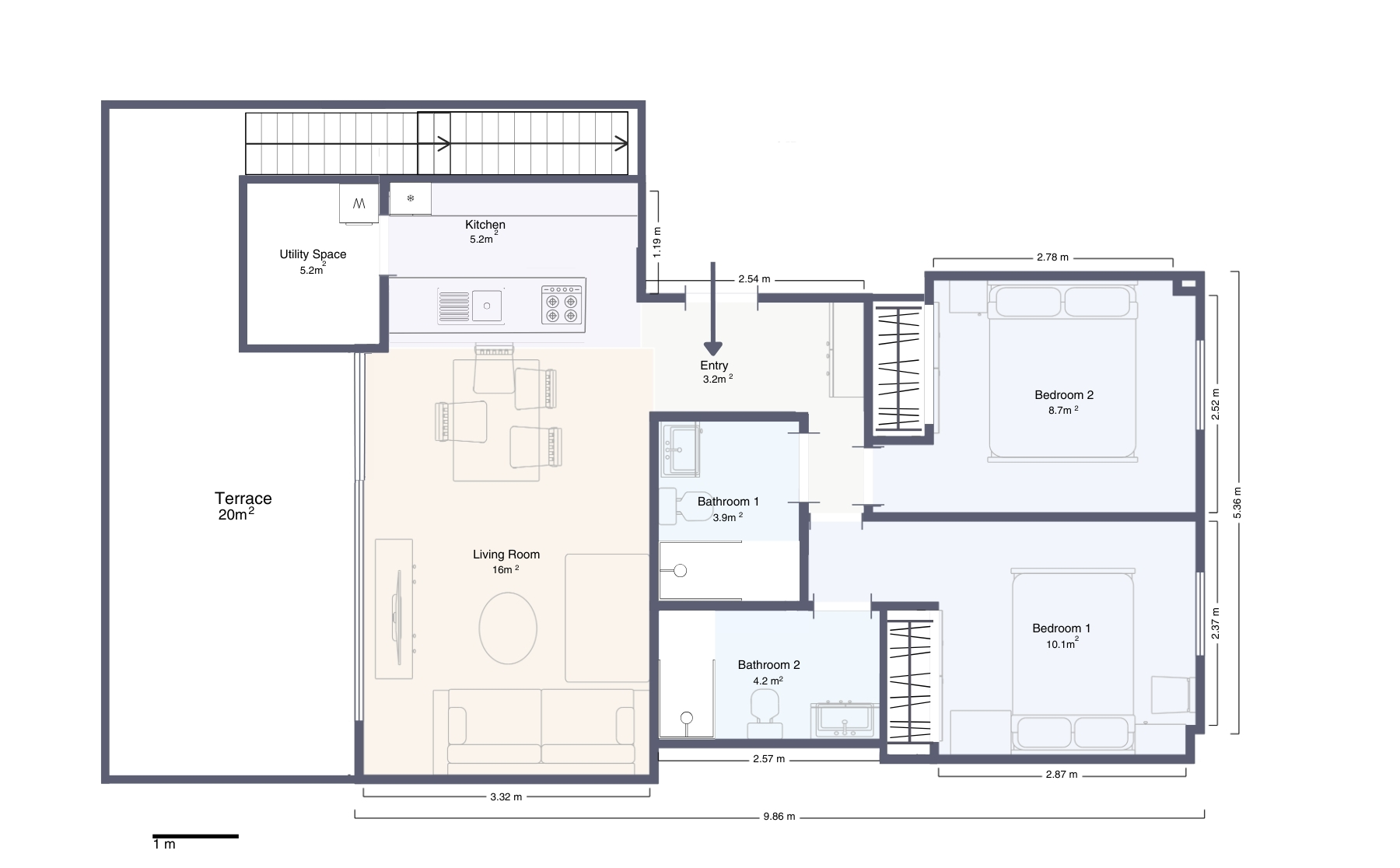 Terrace in apartment for sale in Orihuela Costa