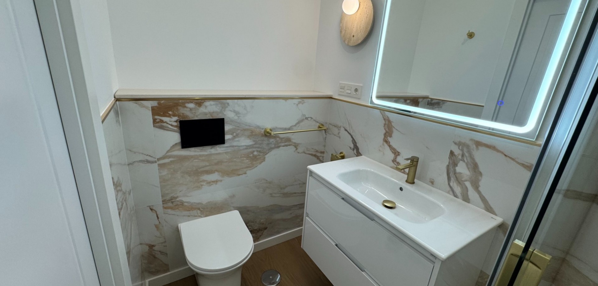 Pool area in apartment for sale in Orihuela Costa