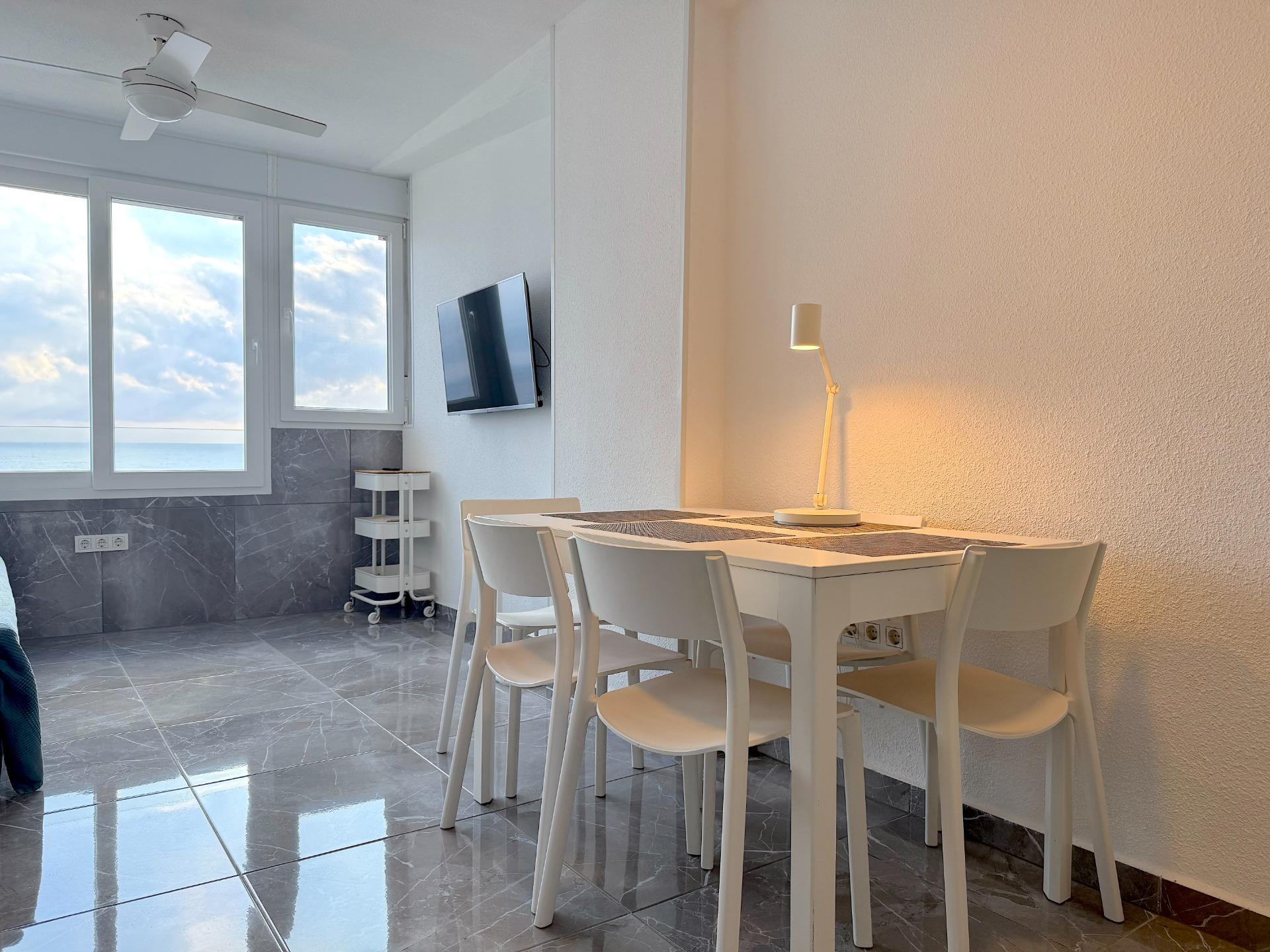 A rare opportunity to purchase a fully renovated apartment on the front line of the sea in one of th