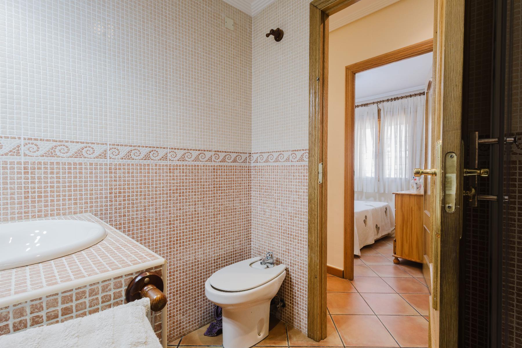 Pool area in bungalow for sale in Torrevieja