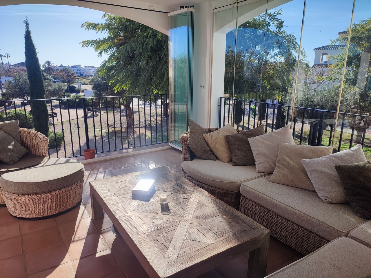 Living room in apartment for sale in Hacienda Riquelme Golf Resort
