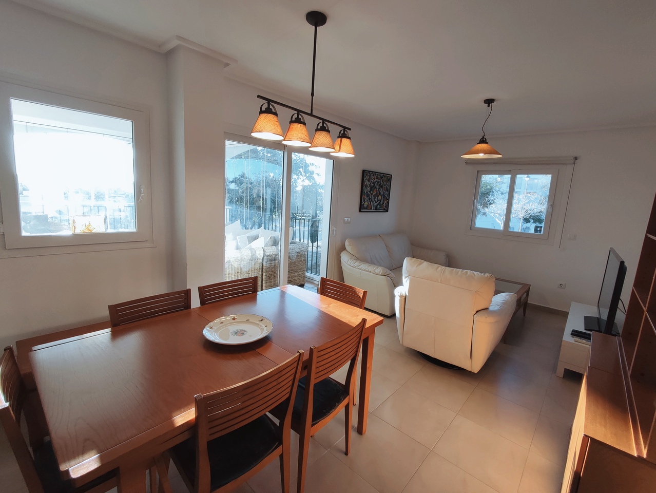 Master bedroom in apartment for sale in Hacienda Riquelme Golf Resort