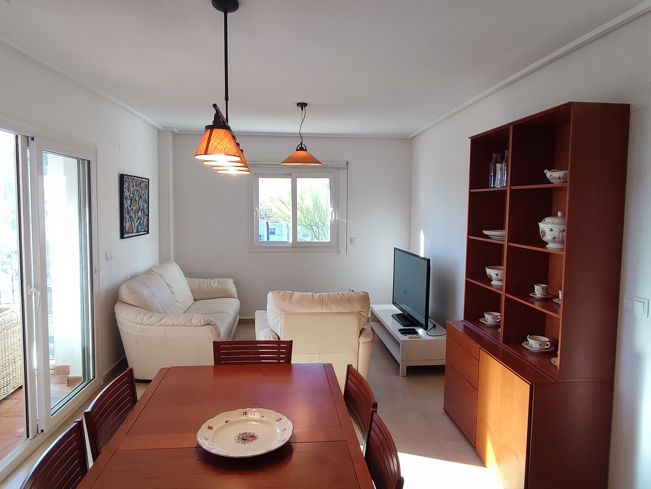 Terrace in apartment for sale in Hacienda Riquelme Golf Resort
