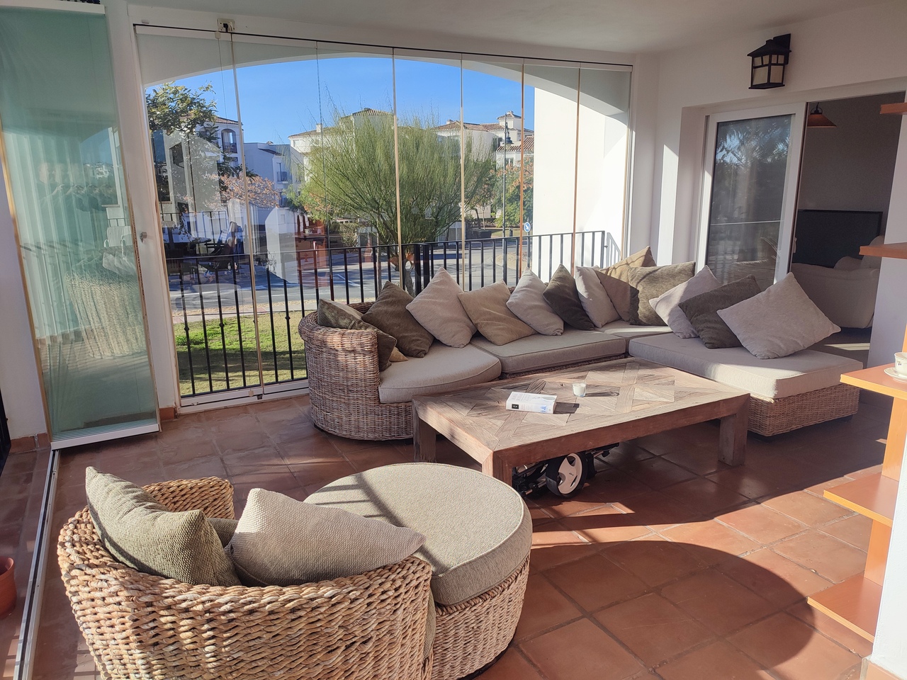 Living room in apartment for sale in Hacienda Riquelme Golf Resort