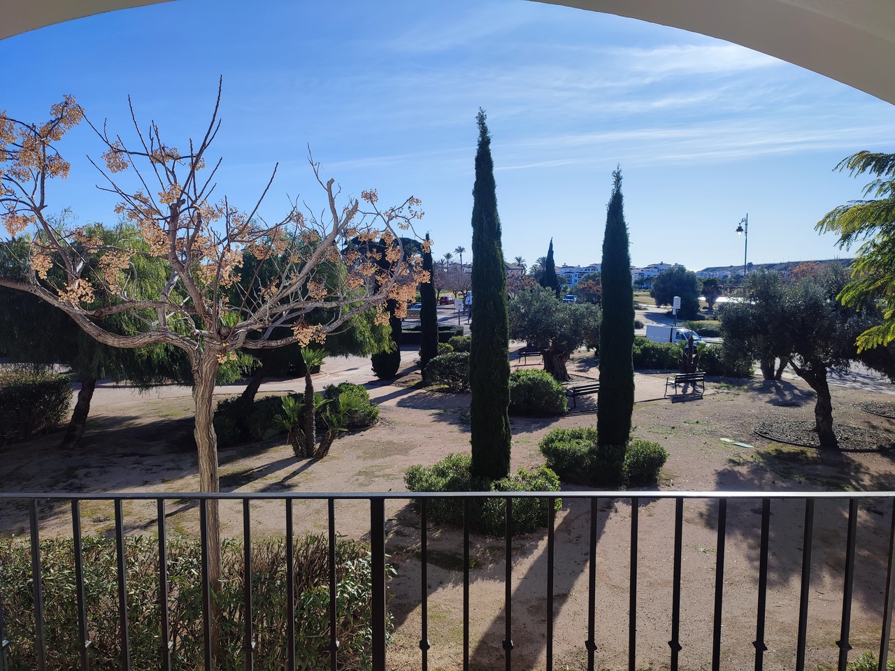 Terrace in apartment for sale in Hacienda Riquelme Golf Resort