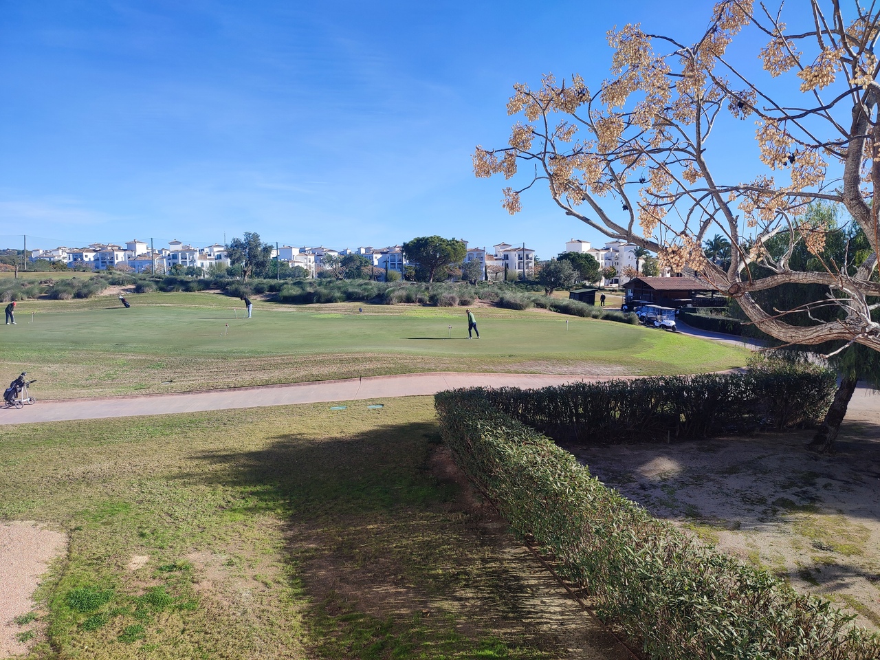 Pool area in apartment for sale in Hacienda Riquelme Golf Resort