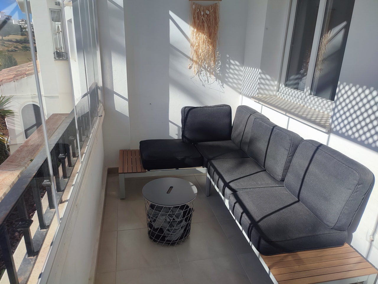 Garden in apartment for sale in Hacienda Riquelme Golf Resort