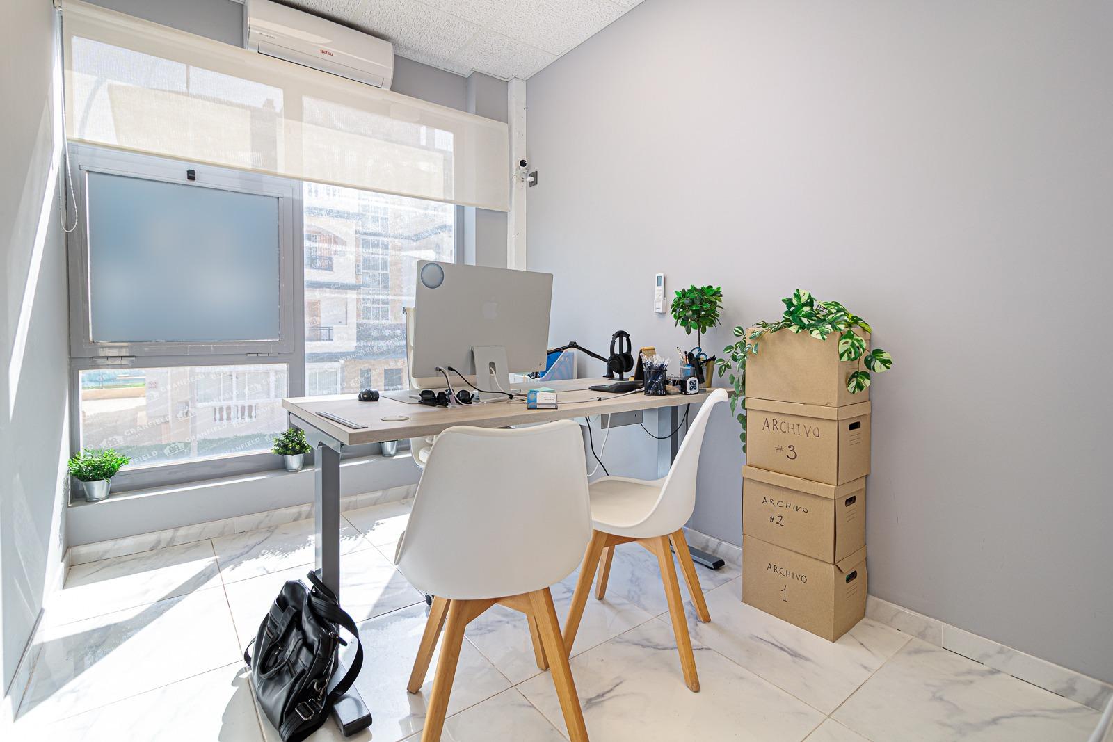 Office for sale with modern designer renovation, high-quality furniture, computers, printers, and th
