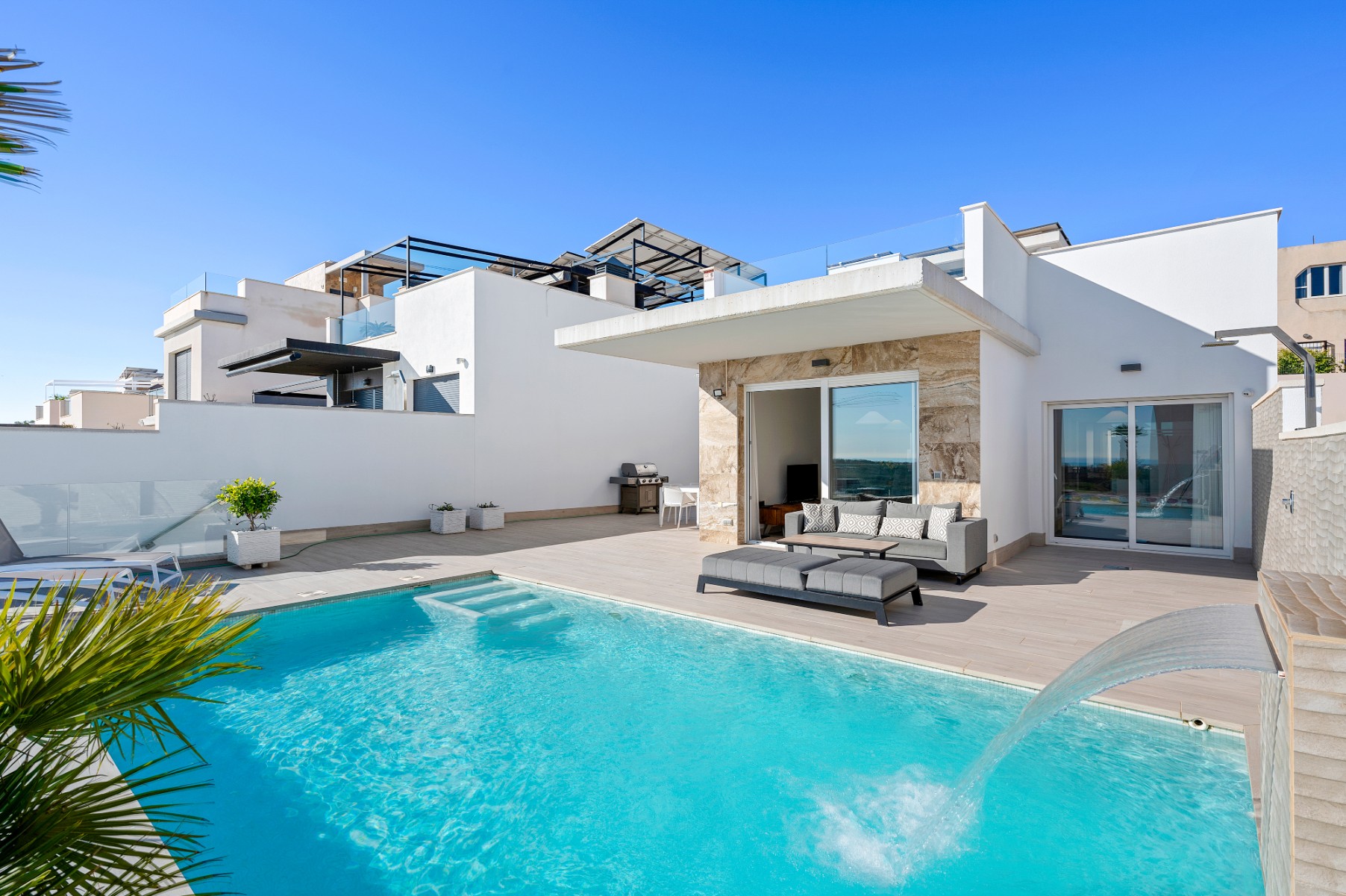 Living room in villa for sale in San Miguel de Salinas