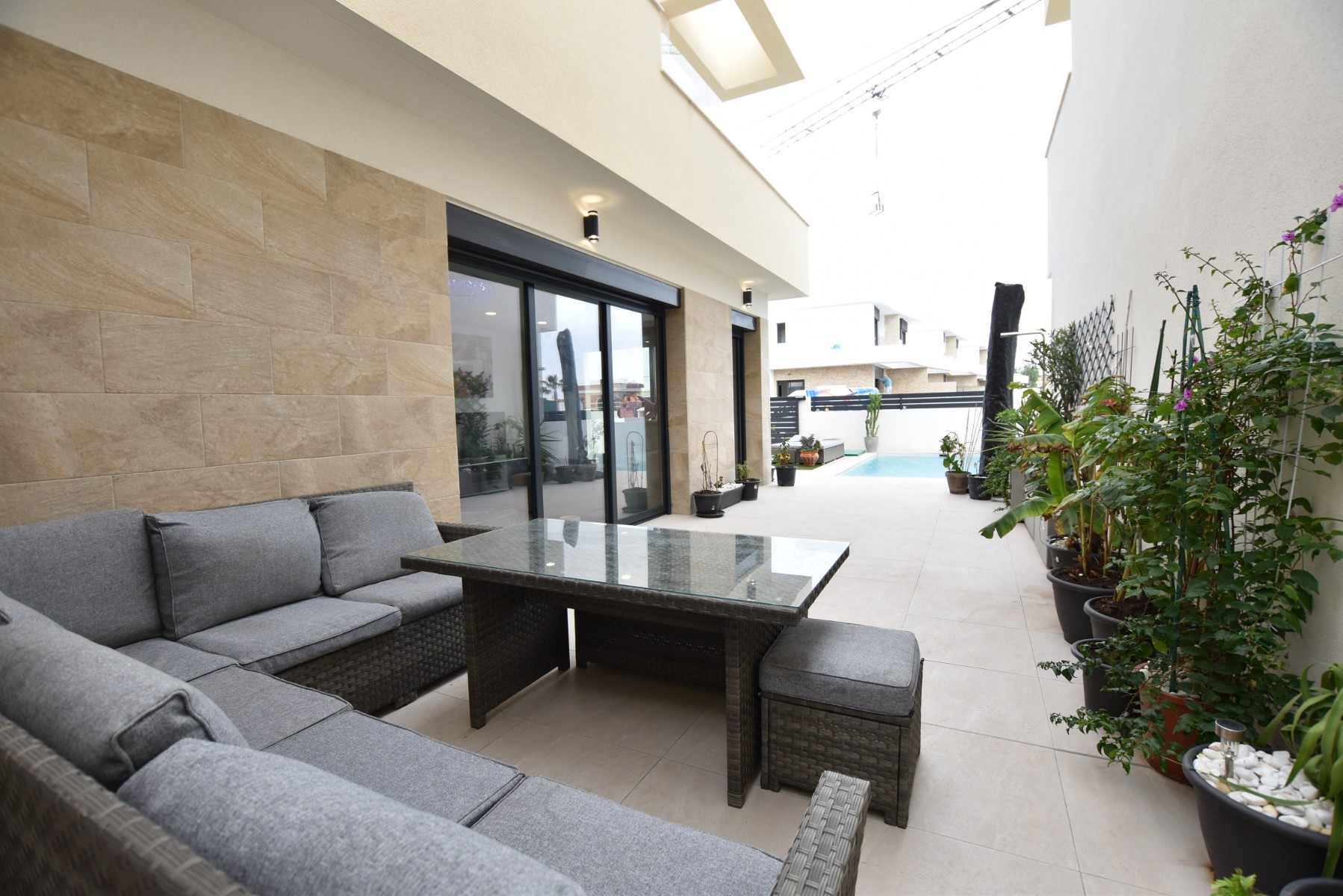 Terrace in villa for sale in Los Montesinos
