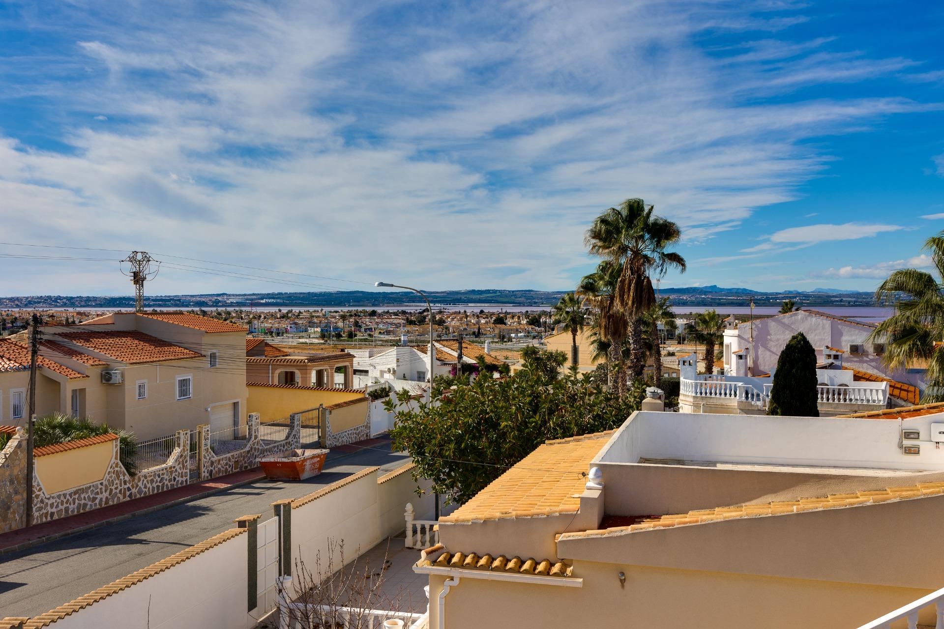 Pool area in villa for sale in Torrevieja