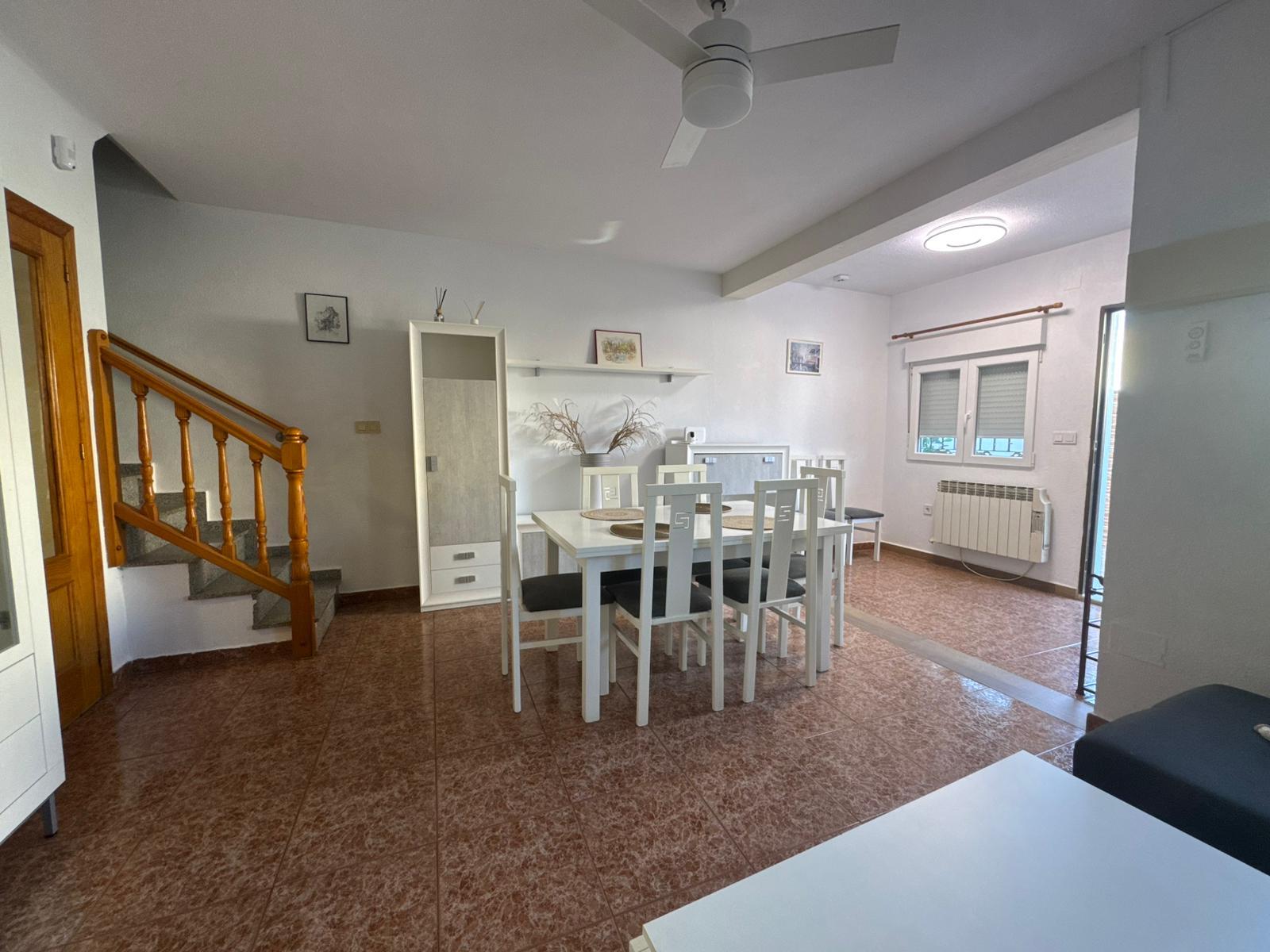 Pool area in bungalow for sale in Torrevieja