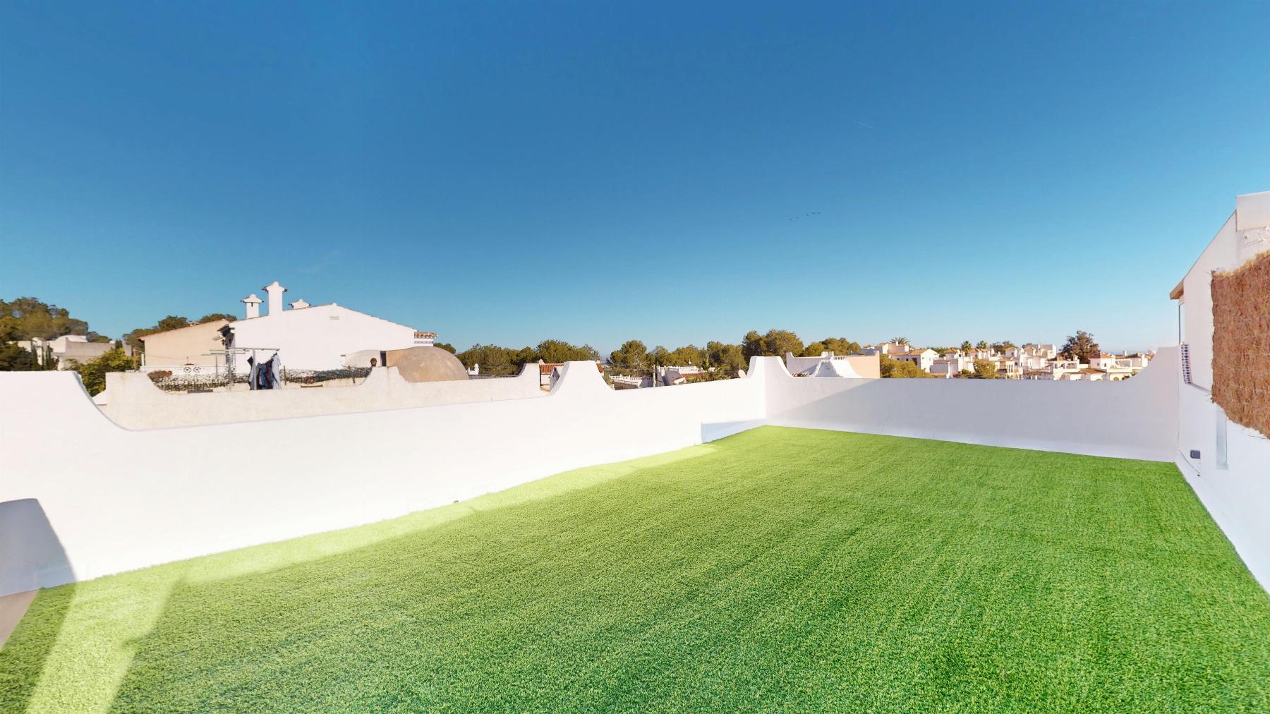 Terrace in bungalow for sale in Orihuela Costa