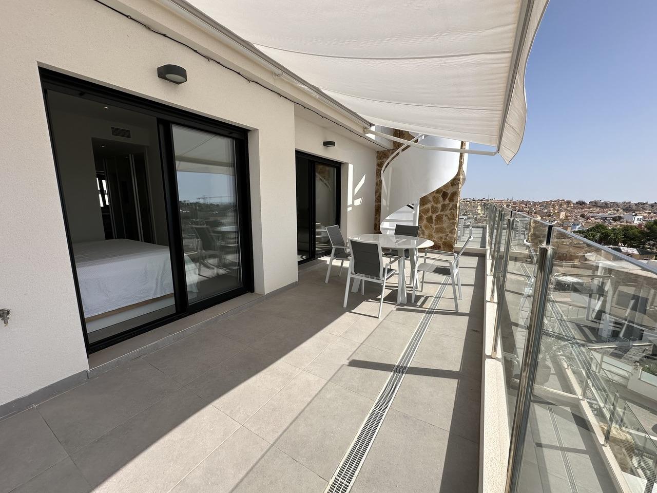 Master bedroom in penthouse for sale in Orihuela Costa