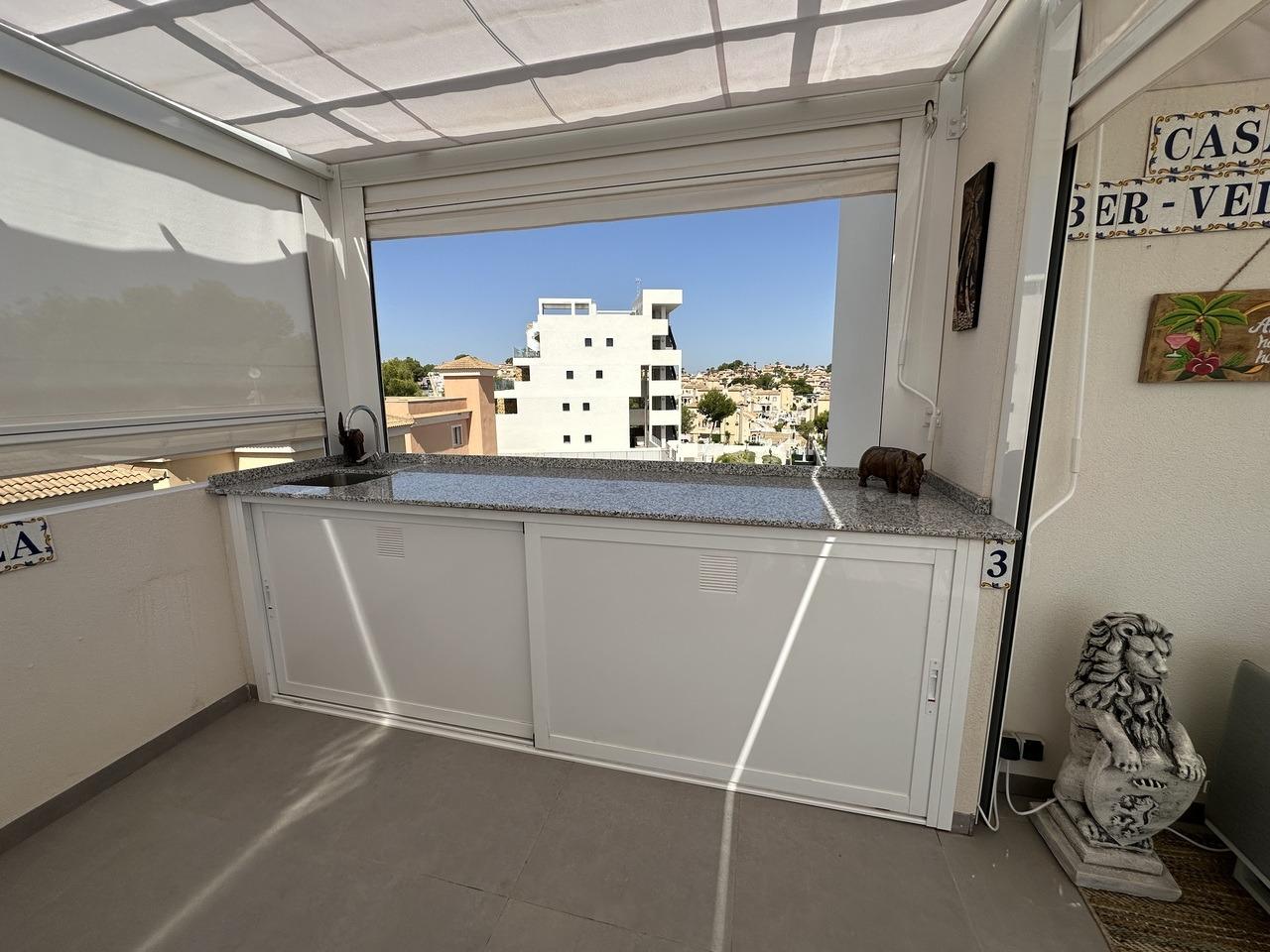 Pool area in penthouse for sale in Orihuela Costa