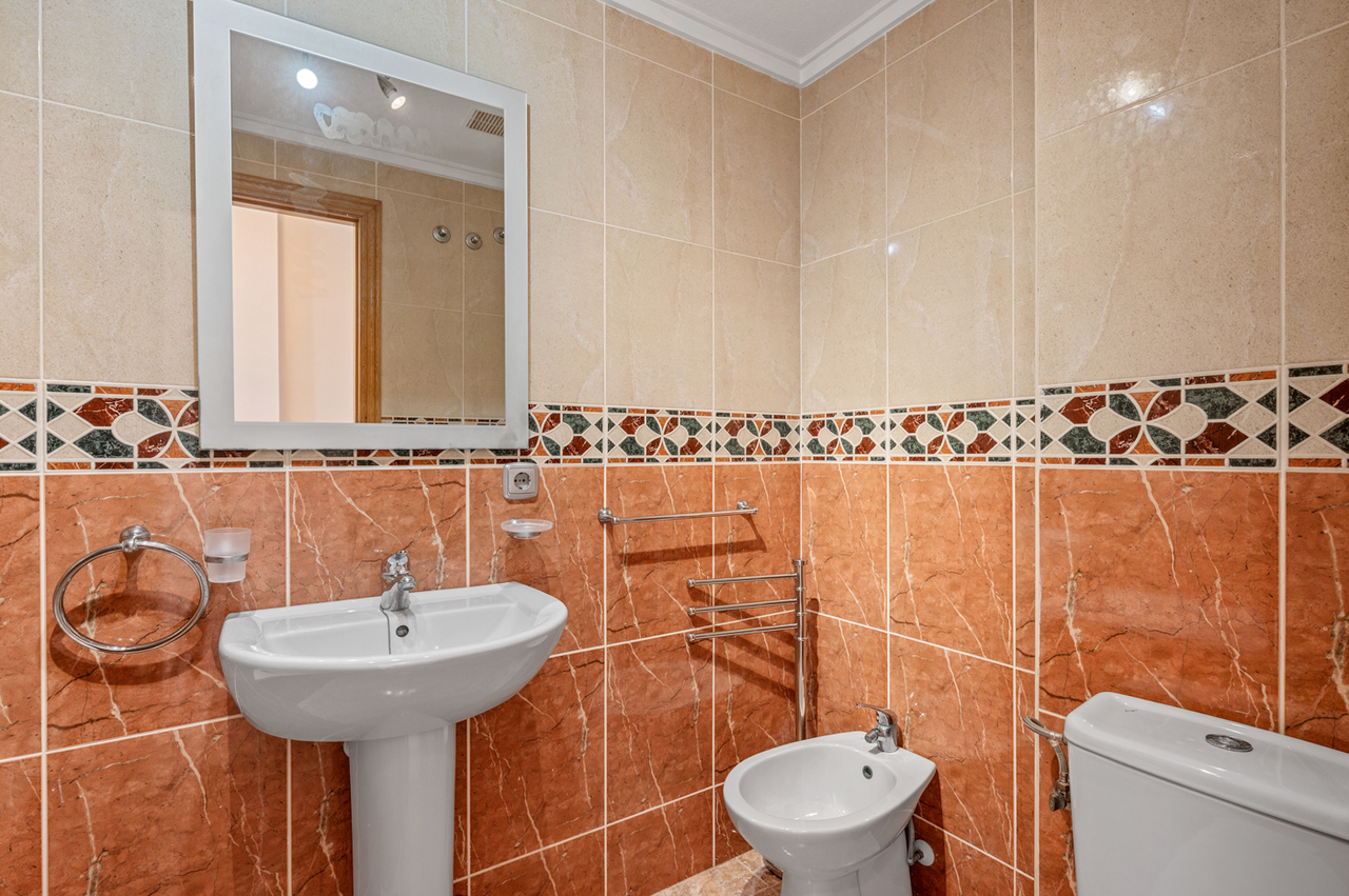 Pool area in apartment for sale in Algorfa