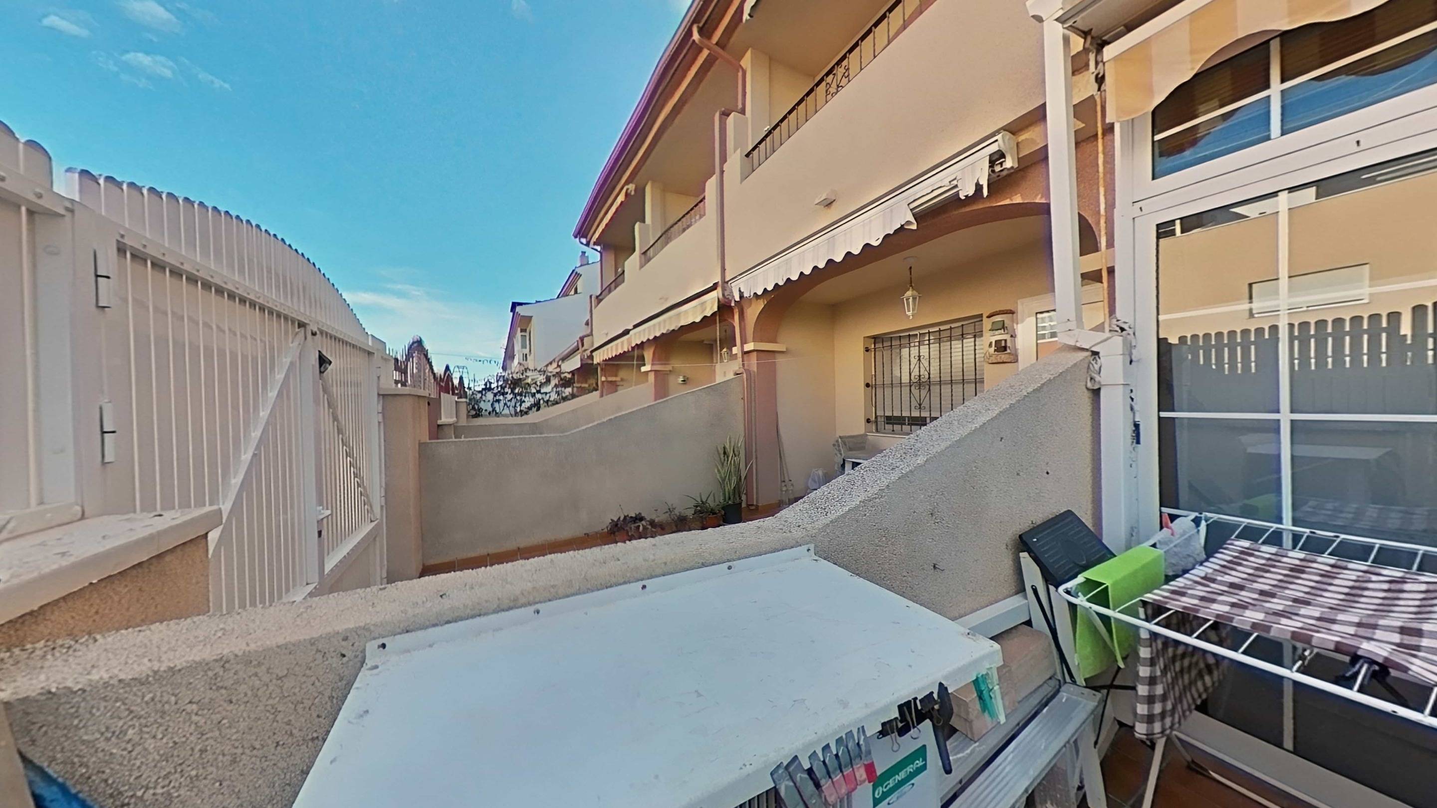 Pool area in terraced for sale in San Pedro del Pinatar