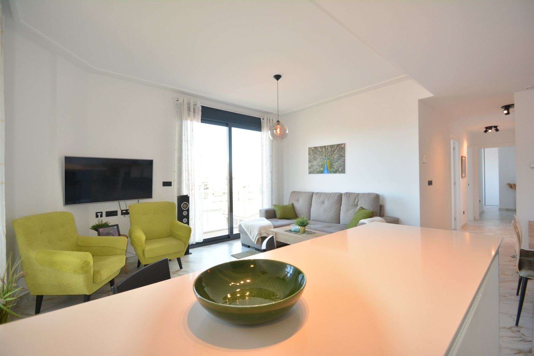 Pool area in apartment for sale in Guardamar del Segura